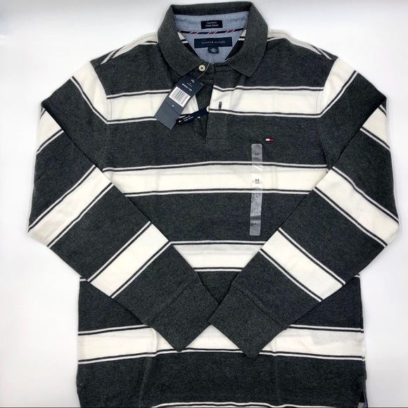 Tommy Hilfiger Mens Custom Fit L/S Polo Size: M - Picture 1 of 7